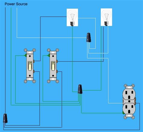 electric box with two switches wired but one doesn't work|one switch only works when on.